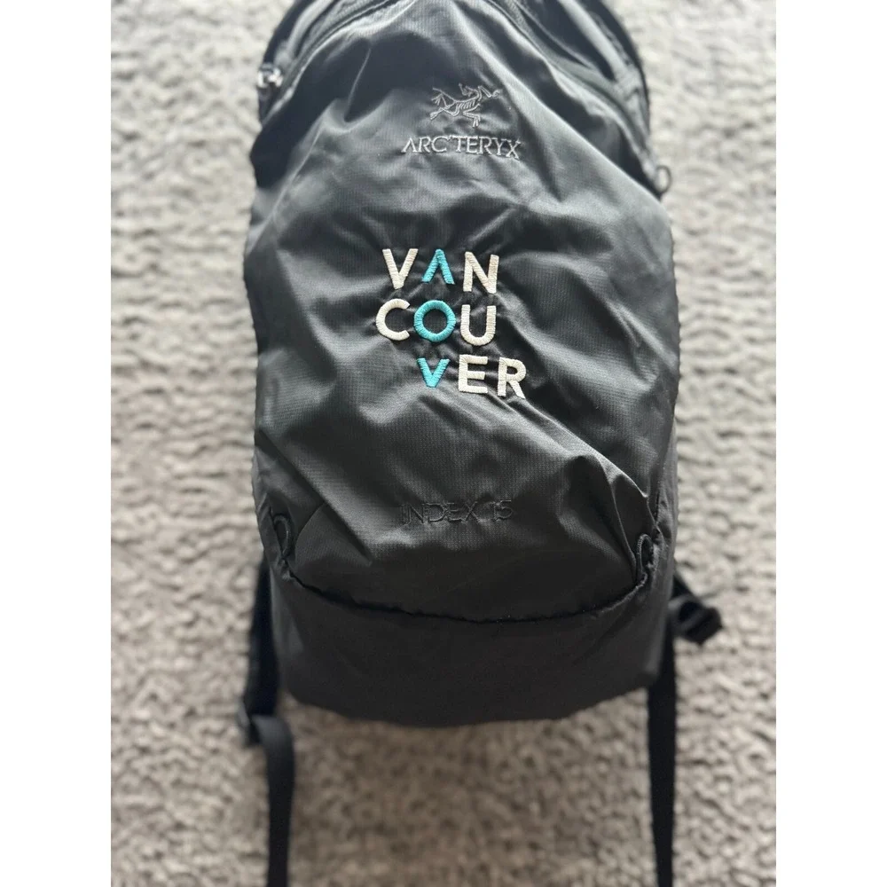 Arc'teryx Index 15 Backpack‎ Vancouver Edition Black Daypack Travel Bag - Picture 3 of 13